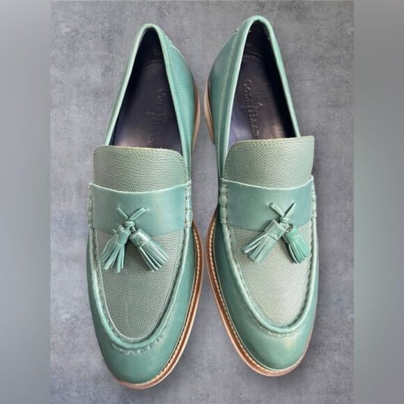 Cole Haan Men's South St Tassel Loafers – Botanical Green - Picture 6 of 7